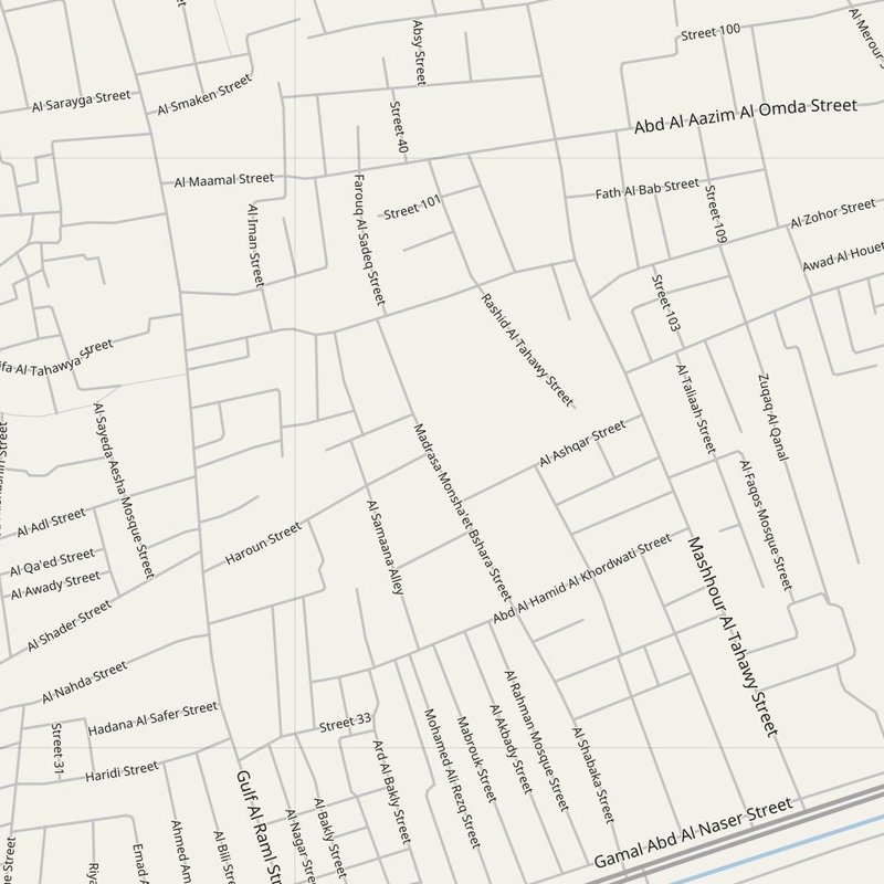 Al Ḩusaynīyah map with house numbers, hospitals, police and fire stations — printable PDF, Egypt