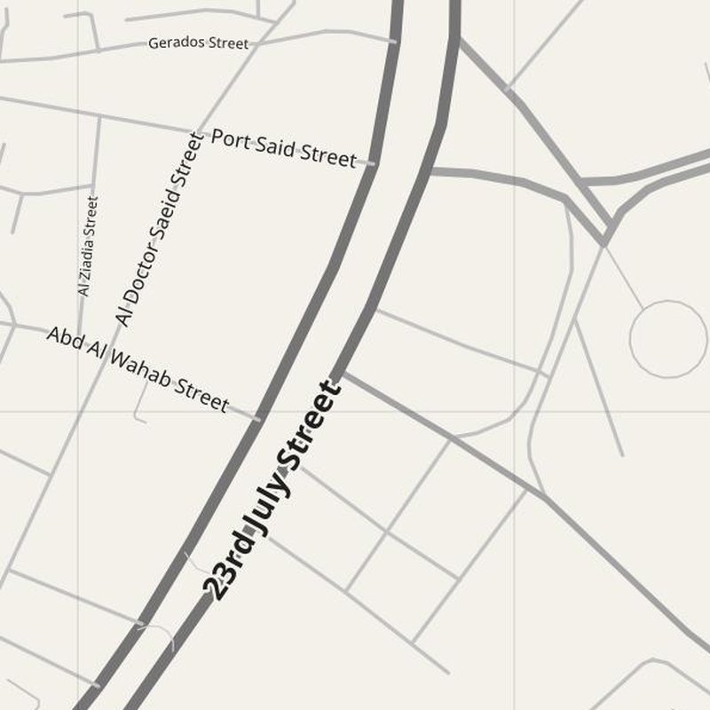 Al Maḩallah al Kubrá street map with house numbers — printable address map PDF, Egypt