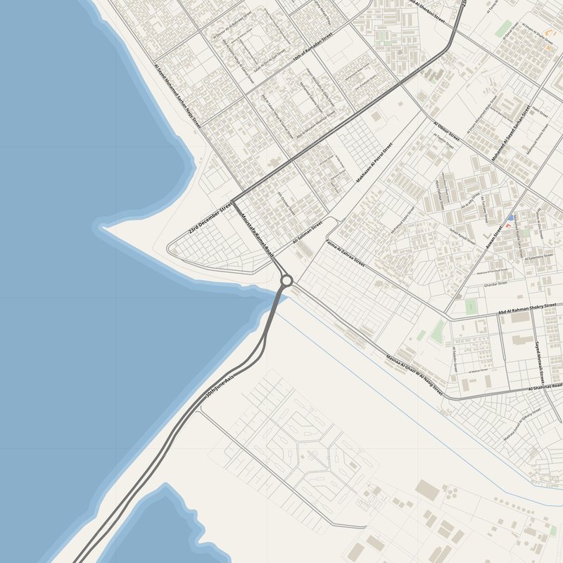 Al Manzalah Map PDF — Printable Street Map Poster with House Numbers