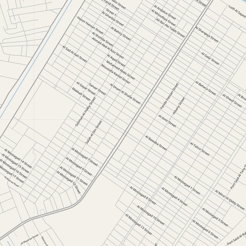 Al Maţarīyah map with house numbers, hospitals, police and fire stations — printable PDF, Egypt