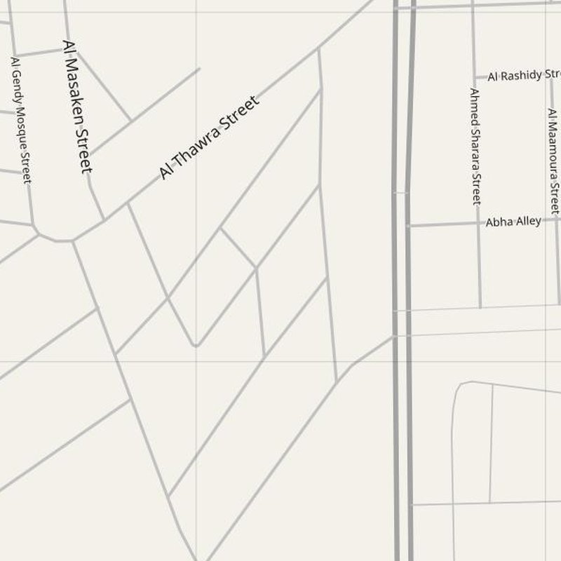 Al Qanţarah street map with house numbers — printable address map PDF, Egypt