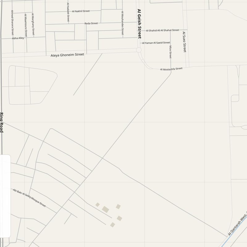 Al Qanţarah Map PDF — Printable Street Map Poster with House Numbers