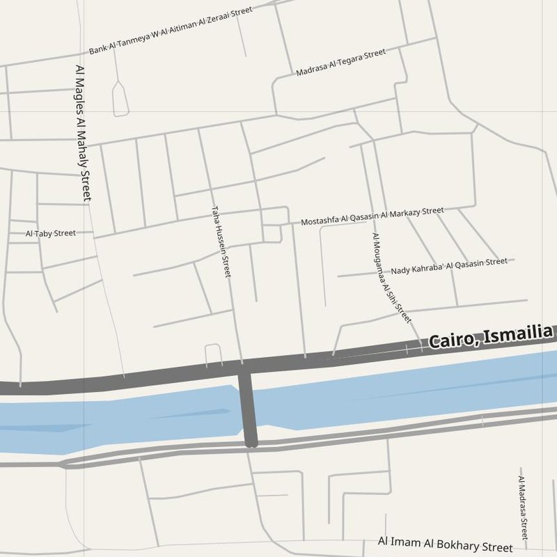 Al Qaşşāşīn street map with house numbers — printable address map PDF, Egypt