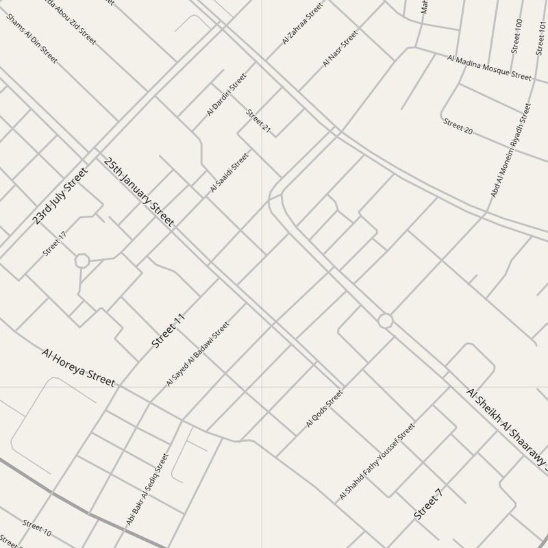 Badr street map with house numbers — printable address map PDF, Egypt