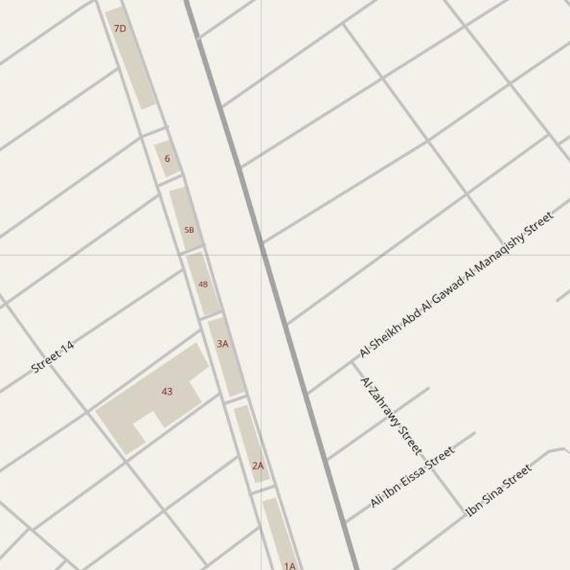 Girga street map with house numbers — printable address map PDF, Egypt