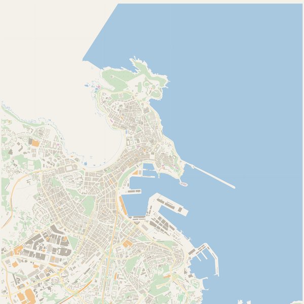 Free city map of A Coruña, Spain