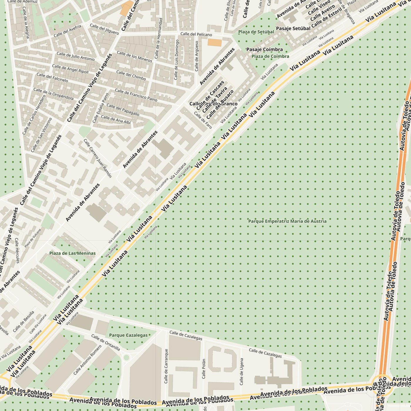 Printable PDF map of Abrantes, Spain — download for wall print
