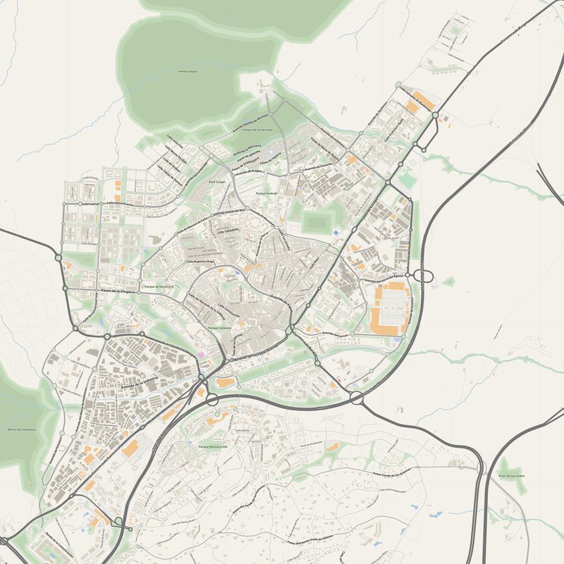 Alcobendas Map PDF — Printable Street Map Poster with House Numbers