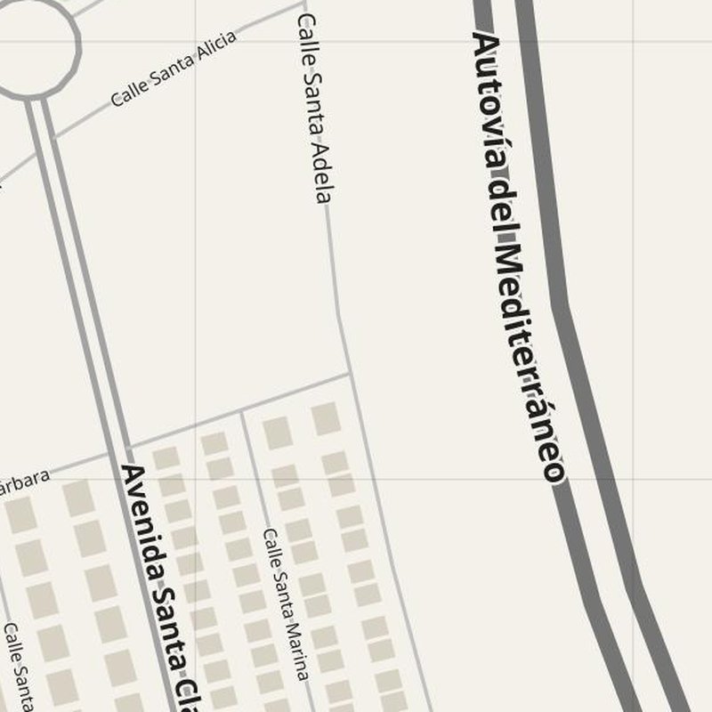 Alhaurín de la Torre map with house numbers, hospitals, police and fire stations — printable PDF, Spain