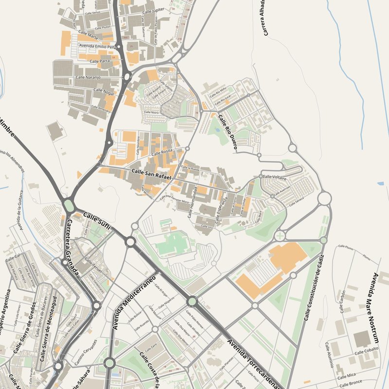 Almería printable atlas — multi-sheet street map with house numbers, Spain