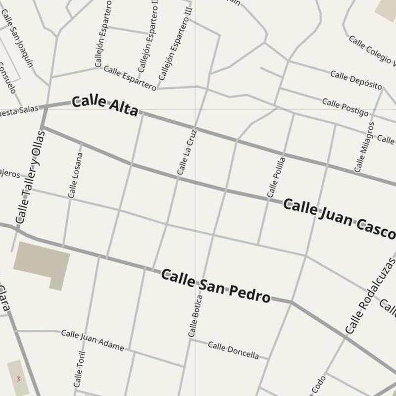 Antequera street map with house numbers — printable address map PDF, Spain