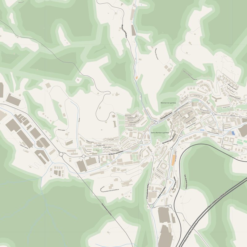 Arrasate / Mondragón Map PDF — Printable Street Map Poster with House Numbers