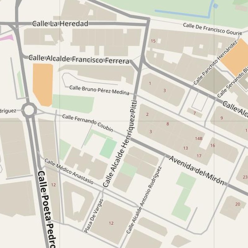 Arucas street map with house numbers — printable address map PDF, Spain
