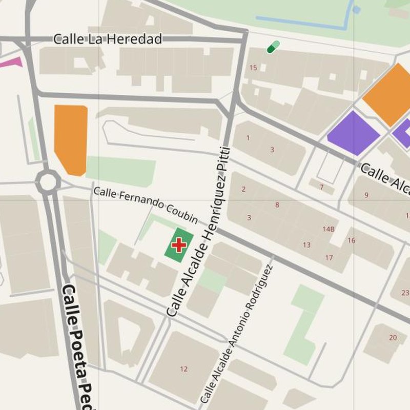 Arucas map with house numbers, hospitals, police and fire stations — printable PDF, Spain