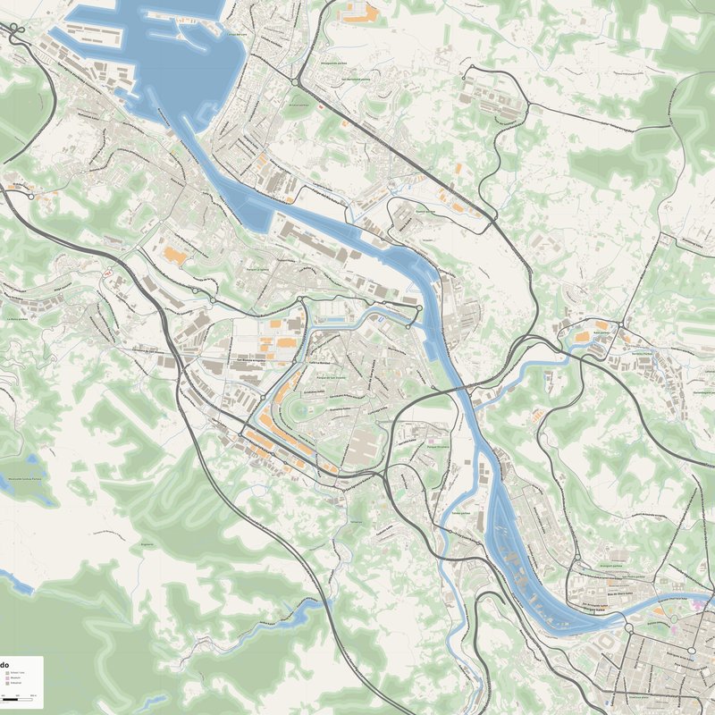 Barakaldo Map PDF — Printable Street Map Poster with House Numbers