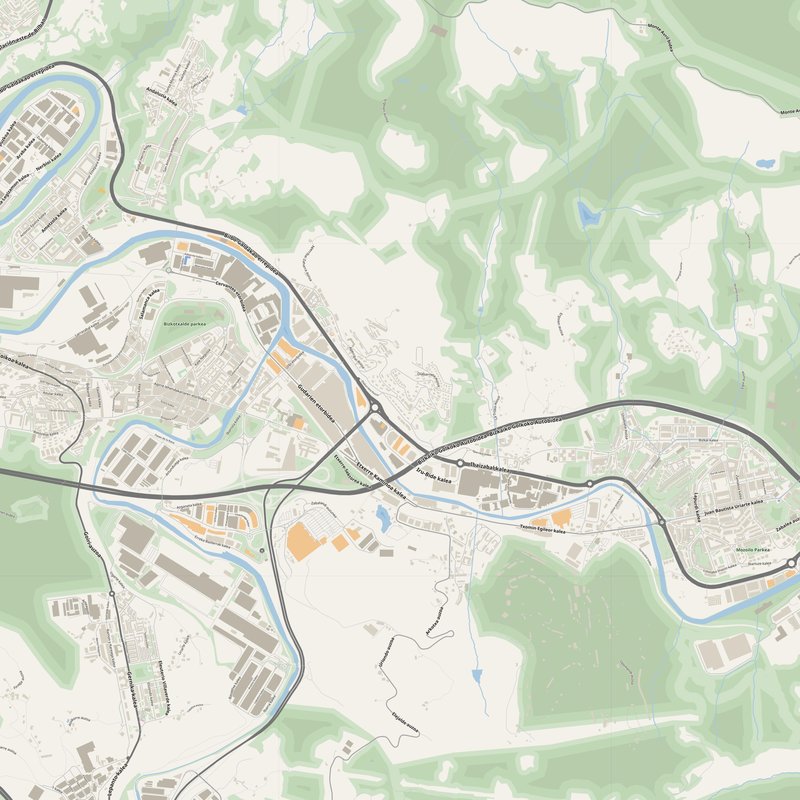 Basauri Map PDF — Printable Street Map Poster with House Numbers