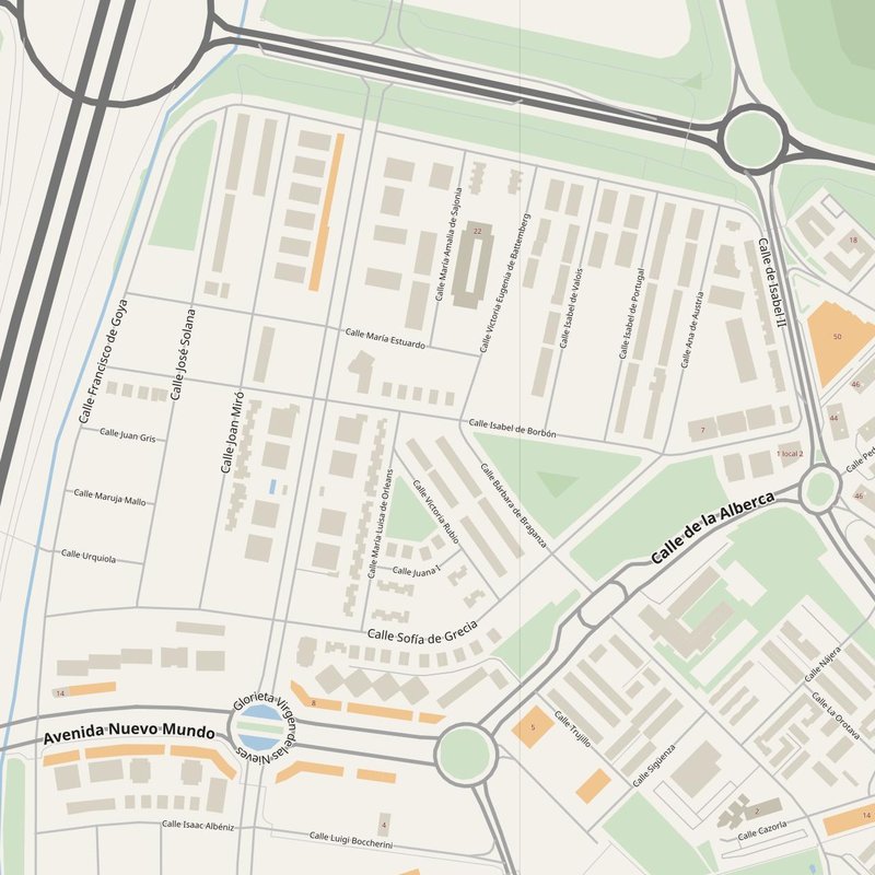 Boadilla del Monte street map with house numbers — printable address map PDF, Spain