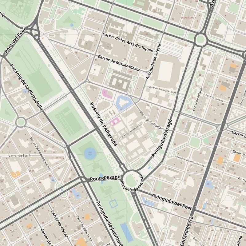Burjassot street map with house numbers — printable address map PDF, Spain