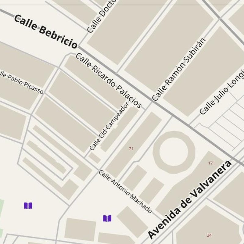Calahorra map with house numbers, hospitals, police and fire stations — printable PDF, Spain