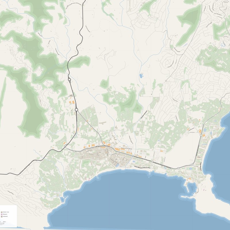 Calp Map PDF — Printable Street Map Poster with House Numbers