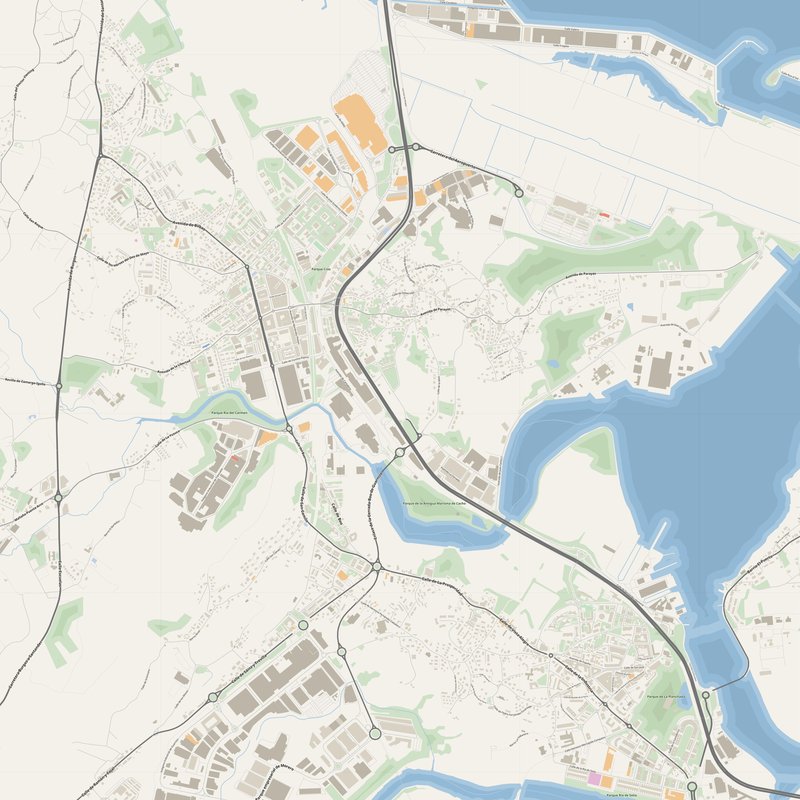 Camargo Map PDF — Printable Street Map Poster with House Numbers