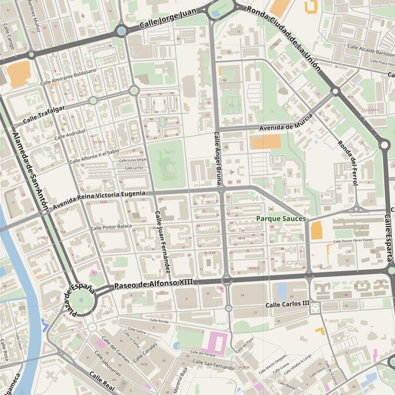 Cartagena street map with house numbers — printable address map PDF, Spain