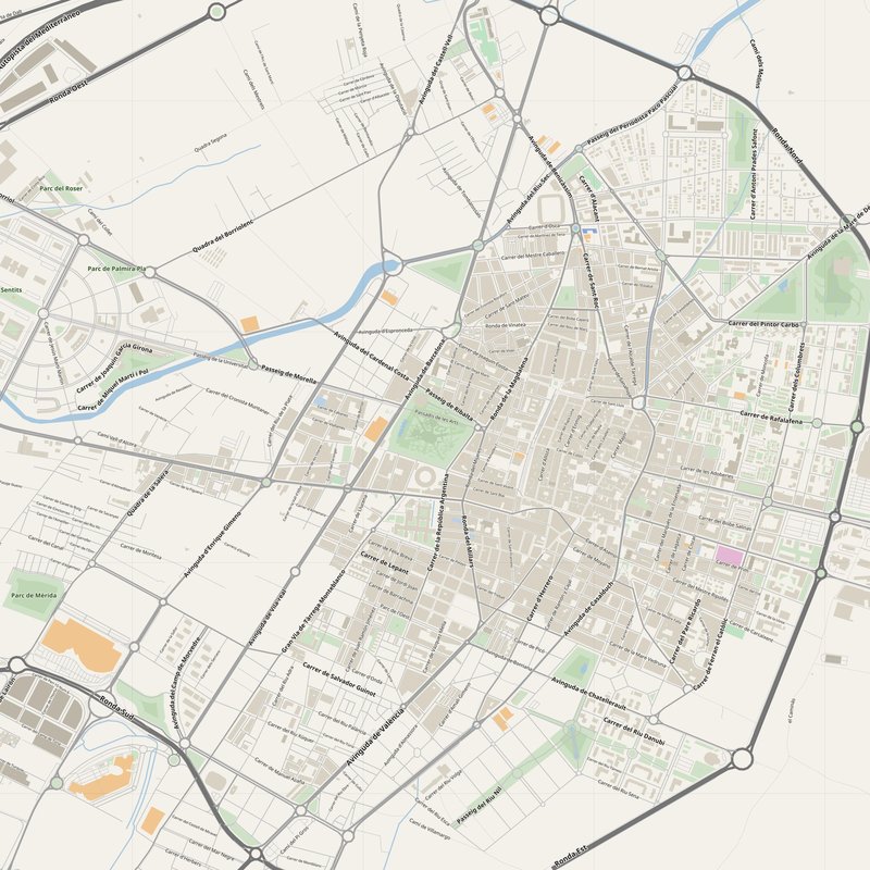 Mapa de Castelló de la Plana PDF — plano callejero imprimible con números de casa