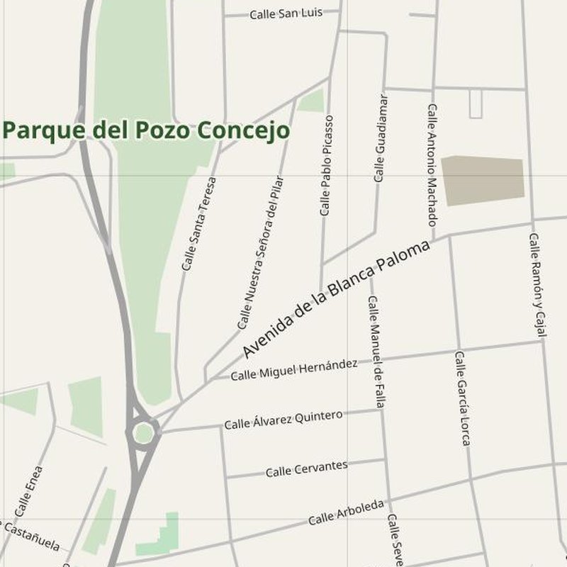Coria del Río street map with house numbers — printable address map PDF, Spain