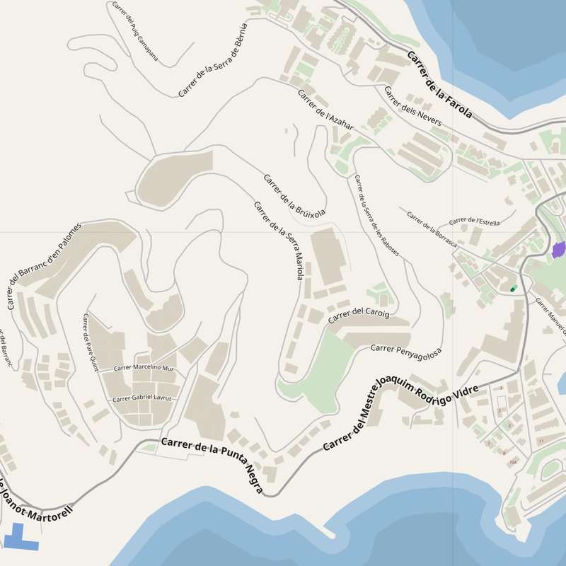 Cullera map with house numbers, hospitals, police and fire stations — printable PDF, Spain