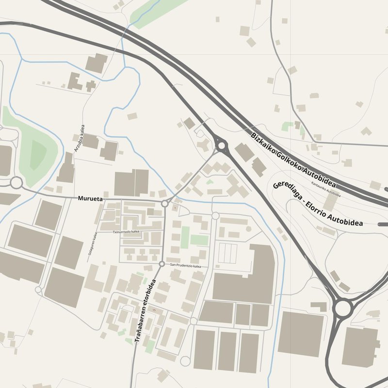 Durango street map with house numbers — printable address map PDF, Spain
