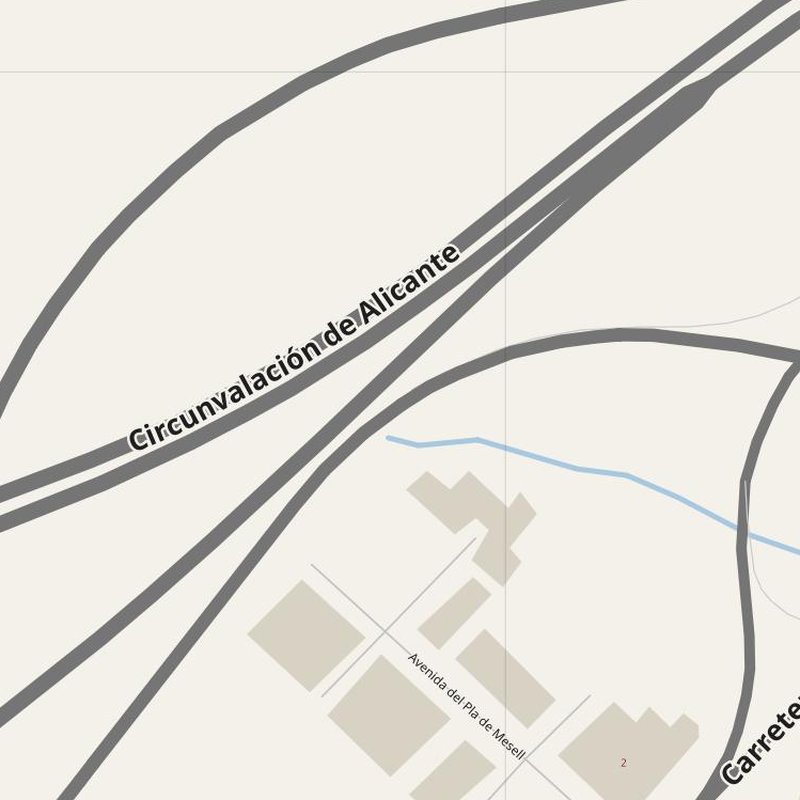 El Campello street map with house numbers — printable address map PDF, Spain