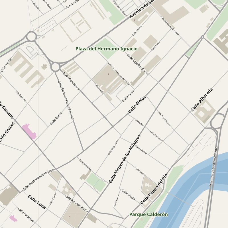 El Puerto de Santa María street map with house numbers — printable address map PDF, Spain