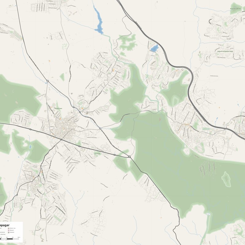 Galapagar Map PDF — Printable Street Map Poster with House Numbers