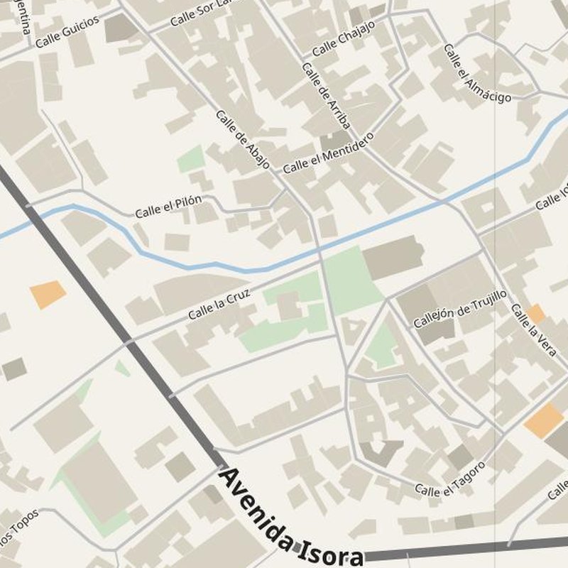 Guía de Isora street map with house numbers — printable address map PDF, Spain