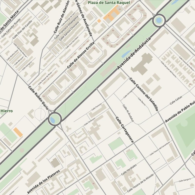 Huelva street map with house numbers — printable address map PDF, Spain