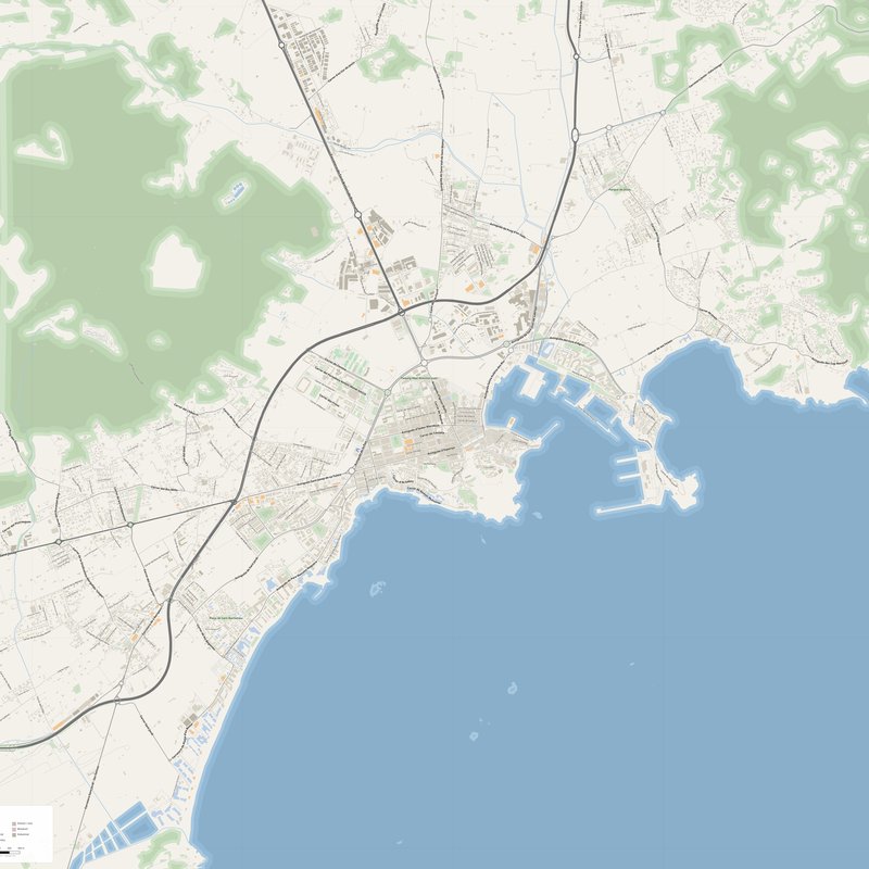 Ibiza Map PDF — Printable Street Map Poster with House Numbers