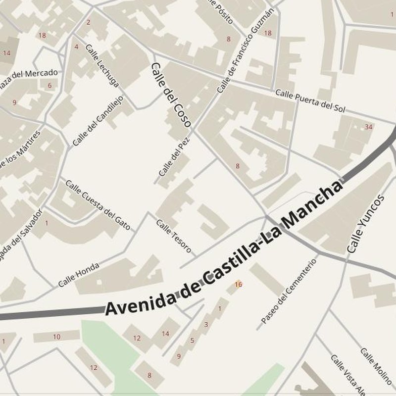 Illescas street map with house numbers — printable address map PDF, Spain
