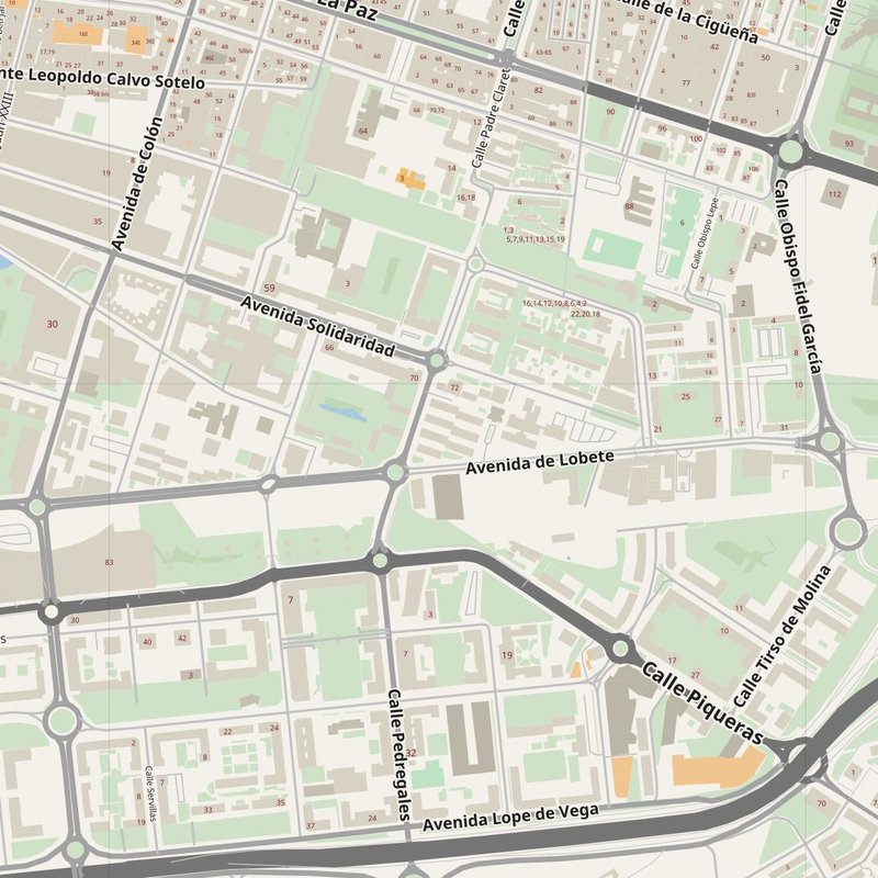 Logroño street map with house numbers — printable address map PDF, Spain
