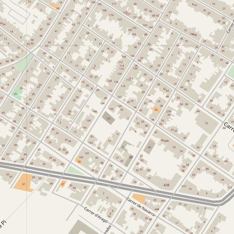Palma street map with house numbers — printable address map PDF, Spain