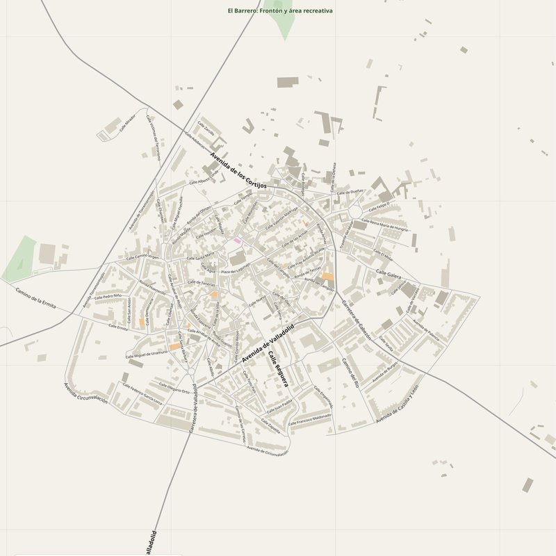 Valladolid Map PDF — Printable Street Map Poster with House Numbers