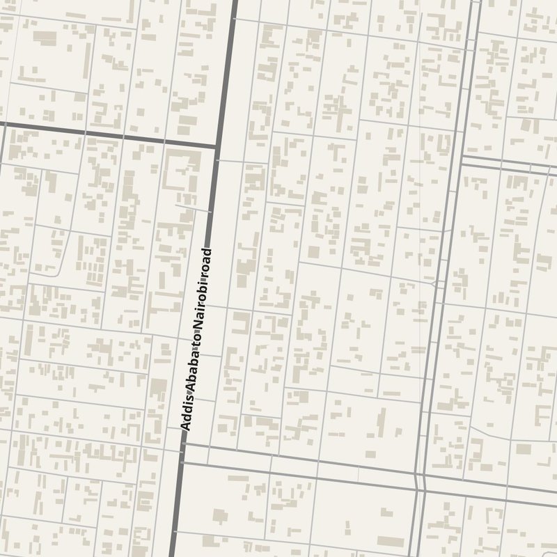 Ziway map with house numbers, hospitals, police and fire stations — printable PDF, Ethiopia