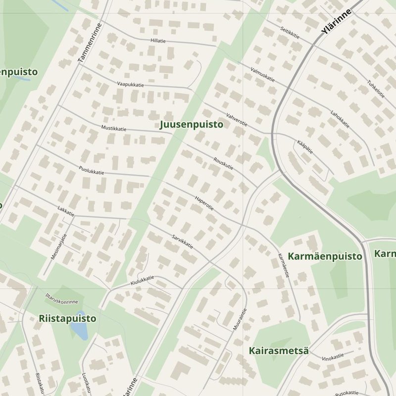 Salo street map with house numbers — printable address map PDF, Finland