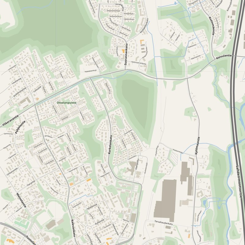 Sibbo Map PDF — Printable Street Map Poster with House Numbers