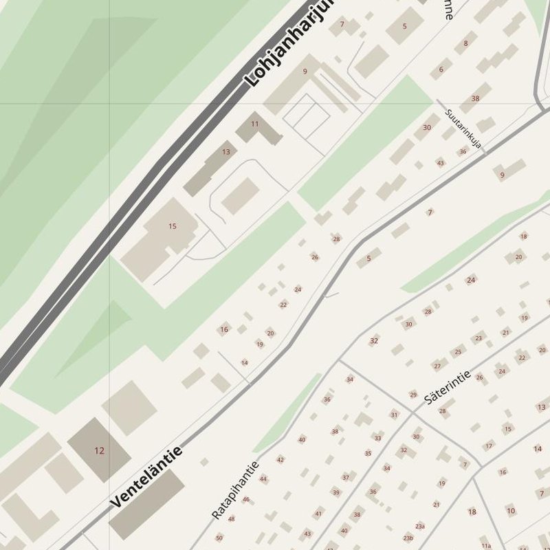 Vihti street map with house numbers — printable address map PDF, Finland