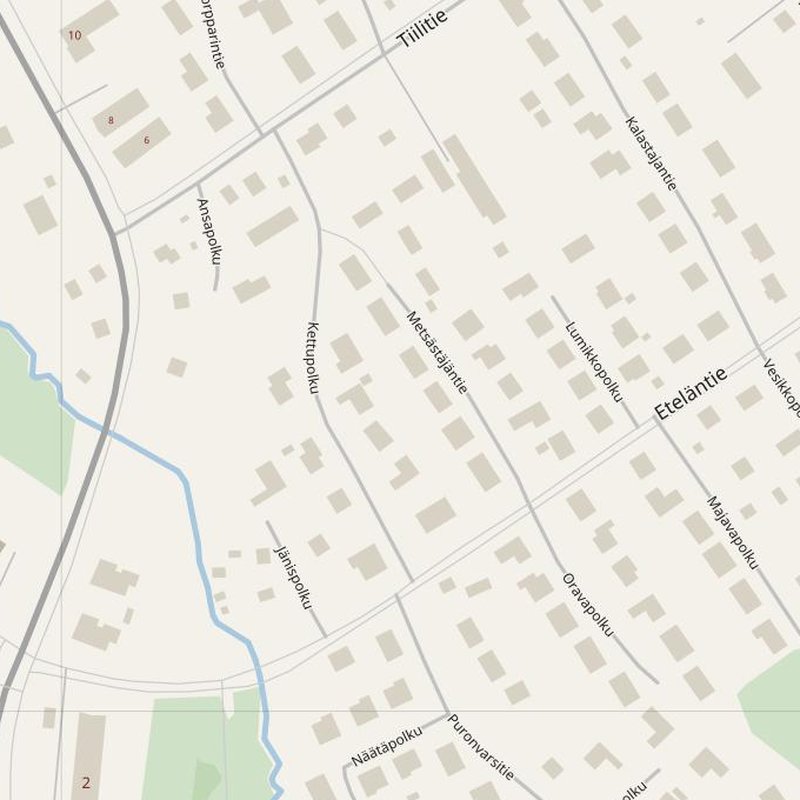 Ylöjärvi street map with house numbers — printable address map PDF, Finland
