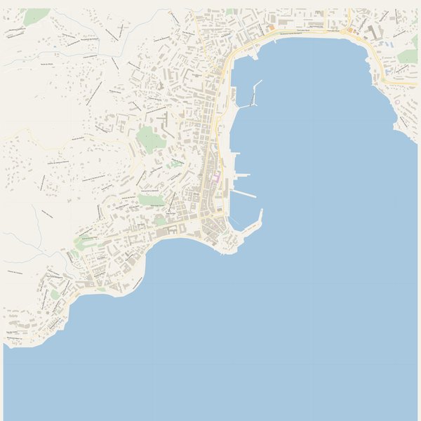 Map of Ajaccio