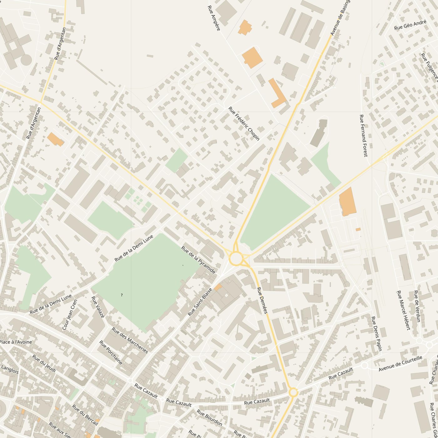 Free city map of Alençon, France