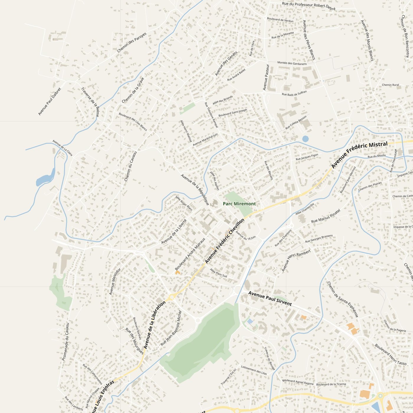 Allauch Map PDF — Printable Street Map Poster with House Numbers