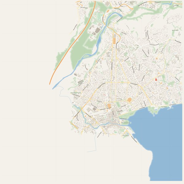 Annecy-le-Vieux street map with house numbers — printable address map PDF, France