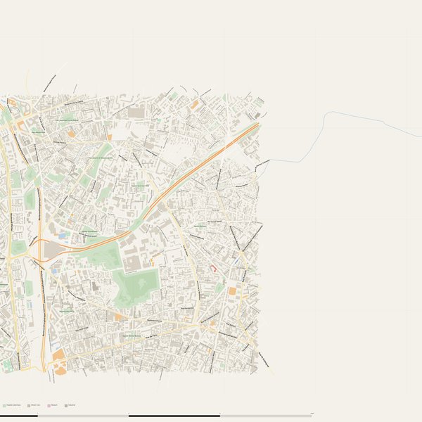 Free printable city map of Bagnolet with all street names, France